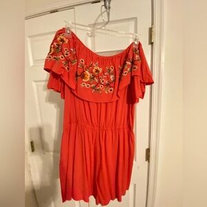 Davi & Dani Embroidered Romper